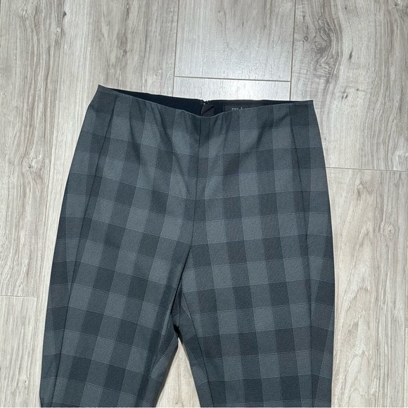 RAG & BONE SIMONE Gray Plaid High Waist Ankle Slim Fit Trouser Pants 10 - Picture 5 of 12